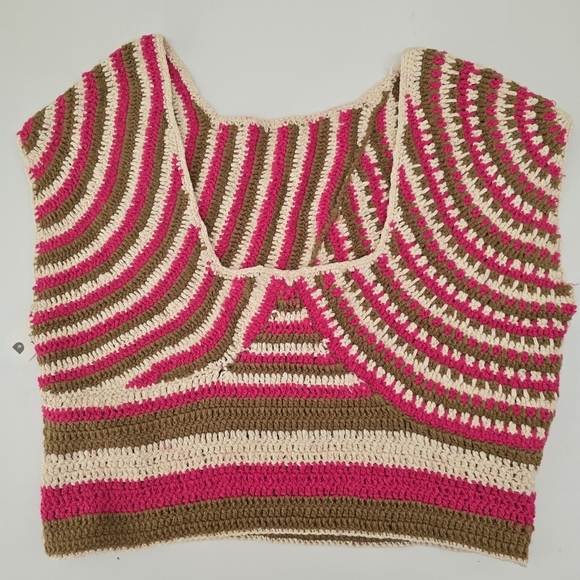 By Anthropologie Crochet Muscle Sweater - Picture 6 of 7